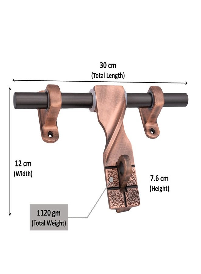 أتوم قفل باب من الزنك مقاس 12 بوصة من أتوم | قفل باب فاخر لمجموعة تركيبات الأبواب، ملحقات الأبواب | تشطيب نحاسي عتيق (WZA007) - Image 3